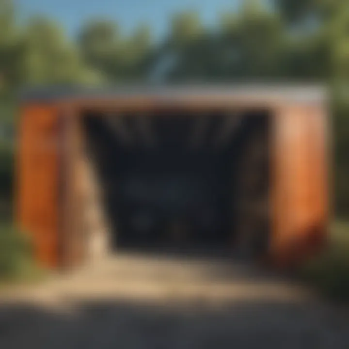 Versatile Temporary Storage Solutions Modern temporary storage structure showcasing versatility and design.