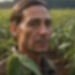 A vibrant field of genetically modified crops showcasing biodiversity.