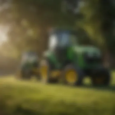 Comparison of various fairway mower brands in a side-by-side view