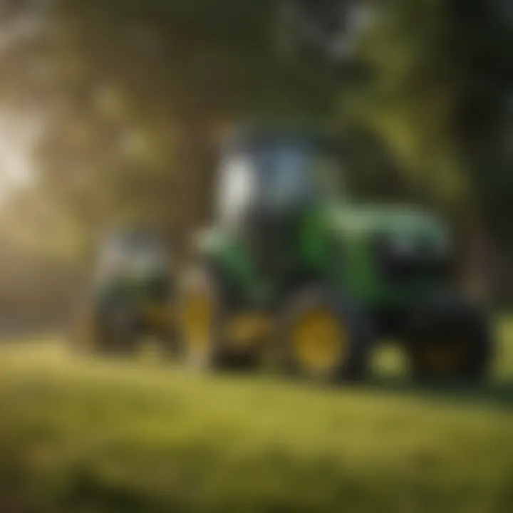 Comparison of various fairway mower brands in a side-by-side view