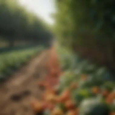 Diverse Crops and Climate Impact A close-up of diverse crops indicating the effects of climate on agriculture.