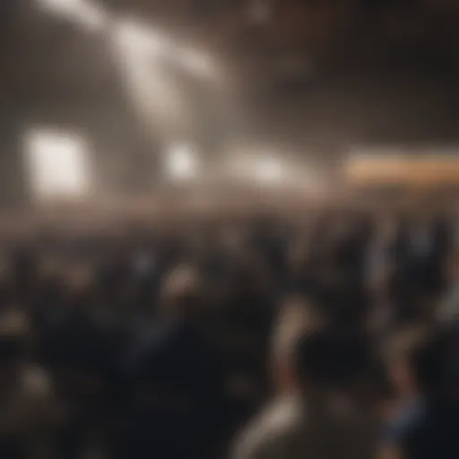 Auctioneer engaging with bidders at a Farmers National Company auction