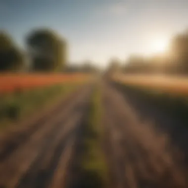 Farmland before and after brush cutting