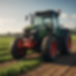 Fungicide application in a lush field