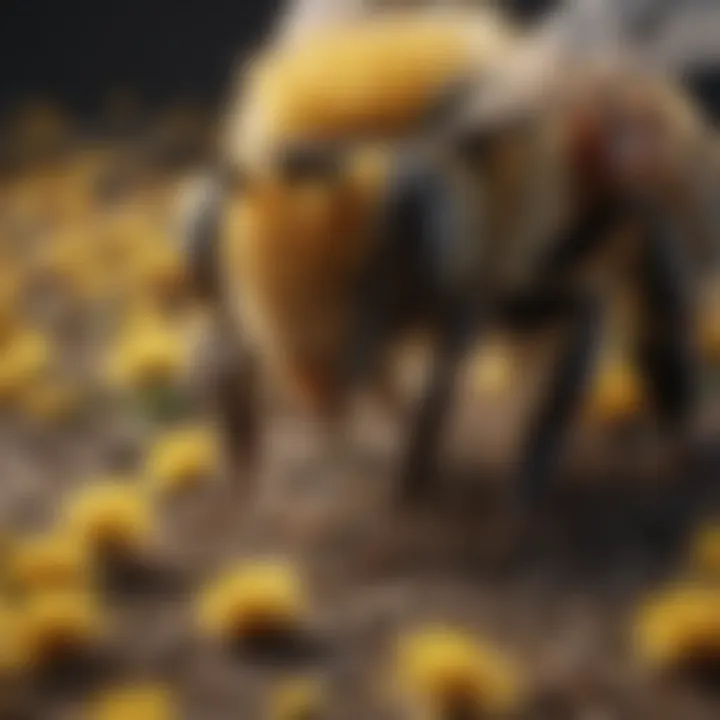 An infographic showcasing the decline in bee populations over the years