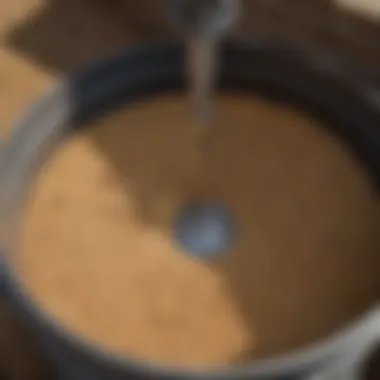 Components of an auger with labels
