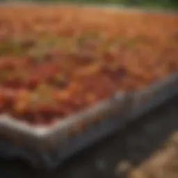 Detailed view of Harvest Right medium trays showcasing their structural design.