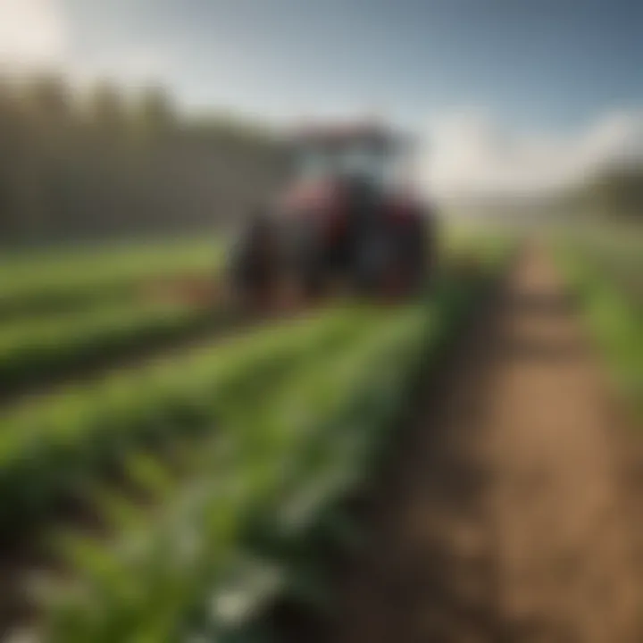 Healthy crops thriving after Dylox treatment