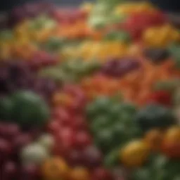 Fresh produce assortment highlighting nutritional diversity