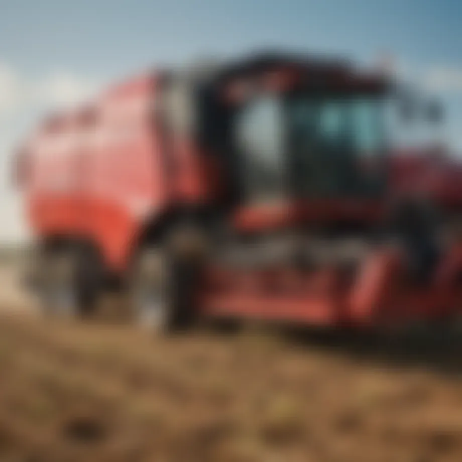 Advanced Hesston baler in action