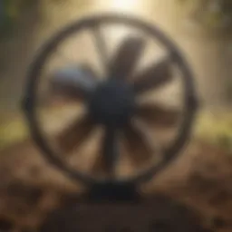 High velocity oscillating fan in an agricultural setting