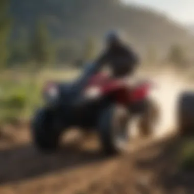 Honda ATV in Agricultural Tasks Demonstrating Honda ATV versatility in agricultural tasks