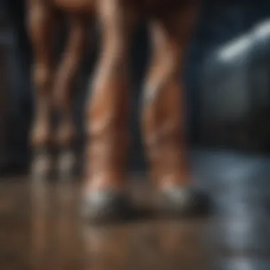 Horse wearing Kensington shipping boots during transport