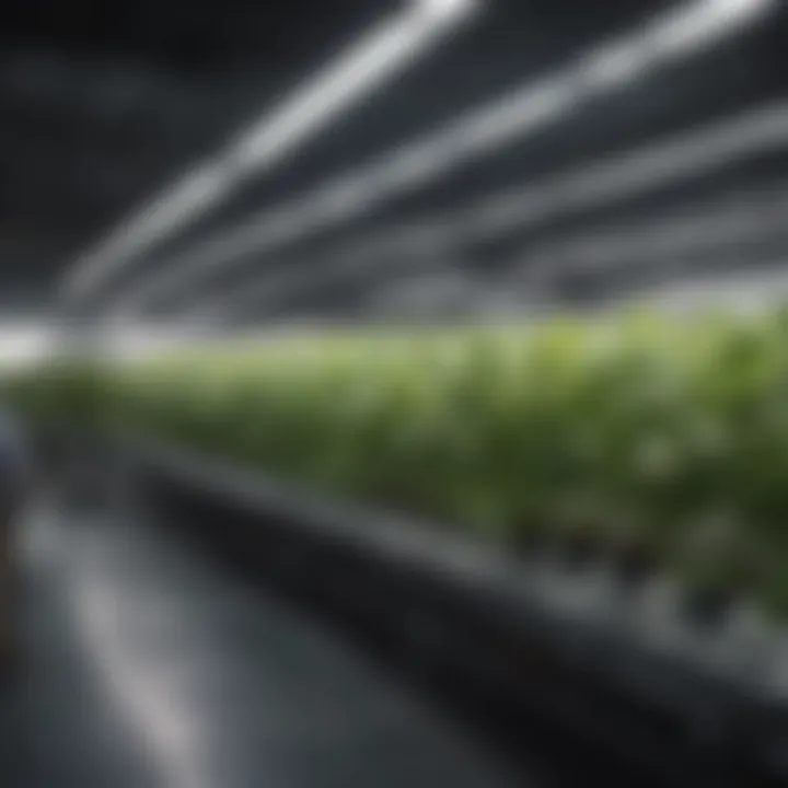 Infographic detailing energy efficiency in lighting for hydroponics