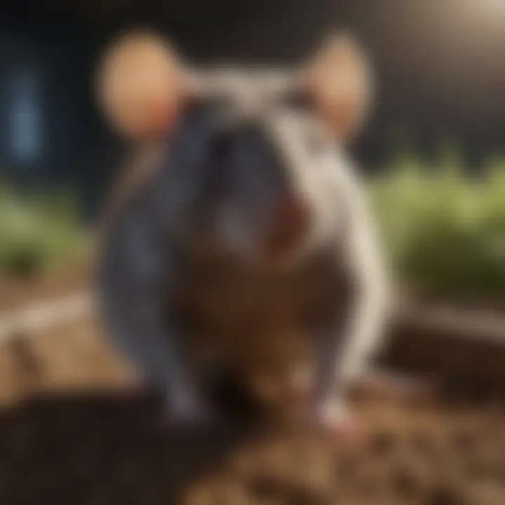 Agricultural field with implemented rat control methods