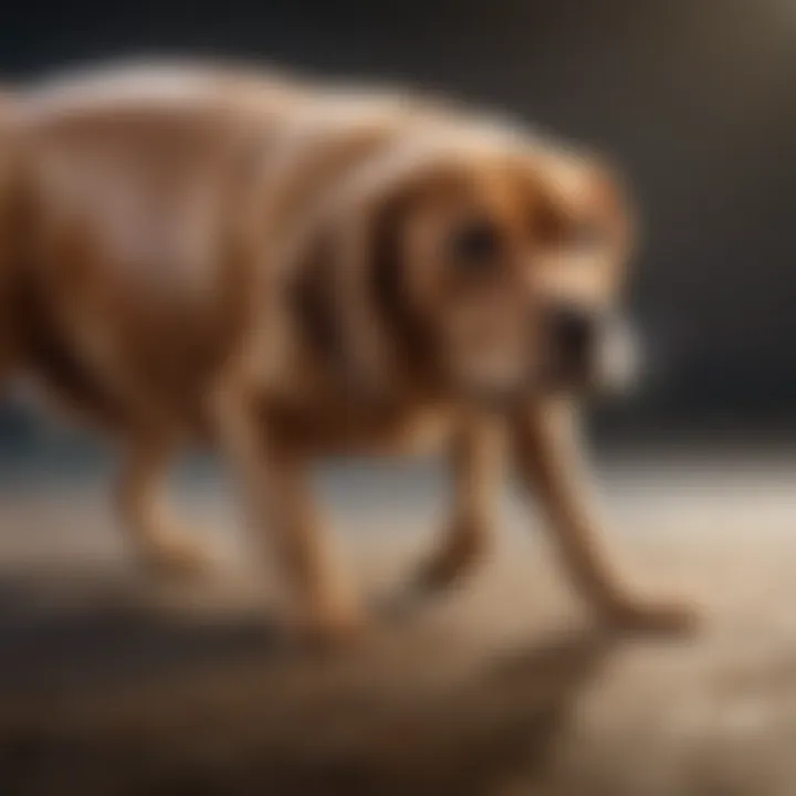 Close-up of injectable flea prevention product for dogs