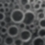 Illustration of carbonation bubbles in a glass