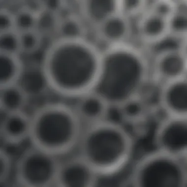 Illustration of carbonation bubbles in a glass