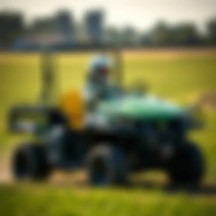 Modern John Deere Gator with advanced features in a field