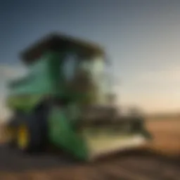 Close-up view of a John Deere hopper extension showcasing its design and materials