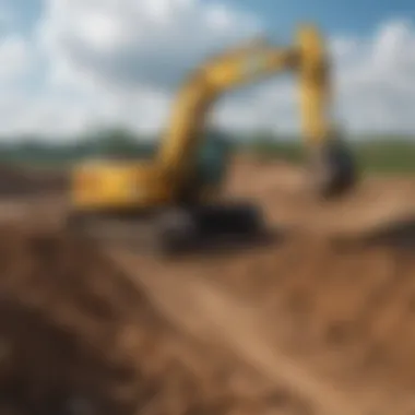 Kobelco Mini Excavator performing excavation work