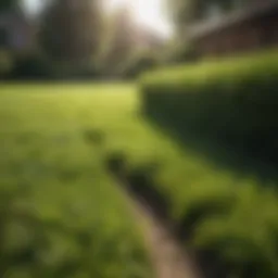 A lush green lawn ready for installation