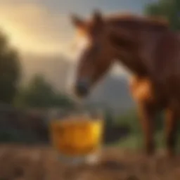 Equine health benefits of liquid vitamin E