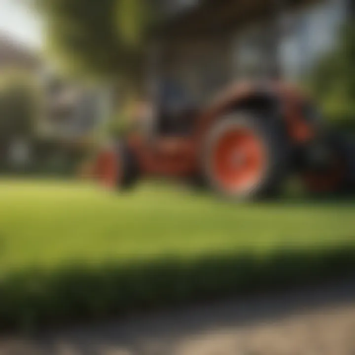 A well-maintained lawn showcasing the benefits of aeration and dethatching