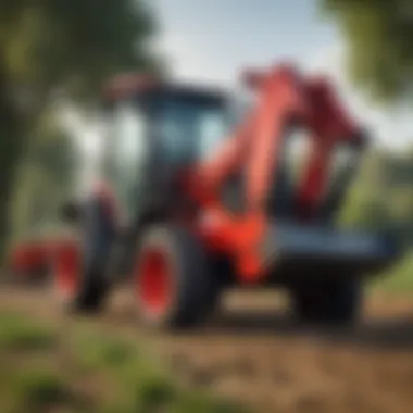 Versatile attachments for Mahindra Compact equipment in use