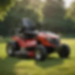 Sleek design of Mastercraft Riding Lawn Mower showcasing innovative features