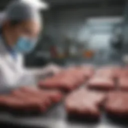 Laboratory analysis of meat samples