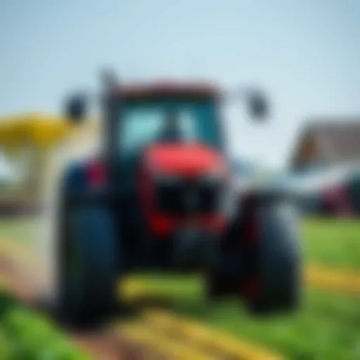 Monarch Electric Tractor in action on a farm
