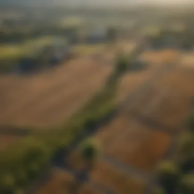 Map highlighting regional differences in land prices