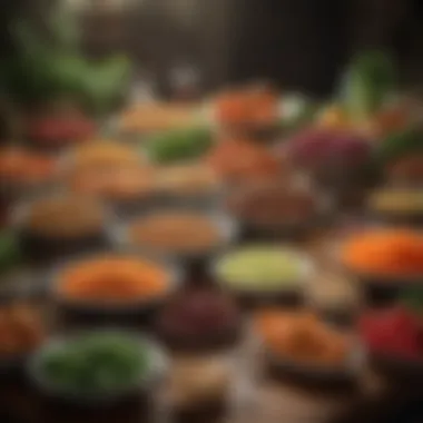 Display of Nutrient-Dense Foods Nutrient-dense foods arranged beautifully on a table