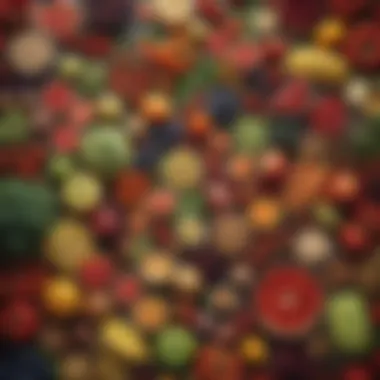 A colorful array of healthy foods