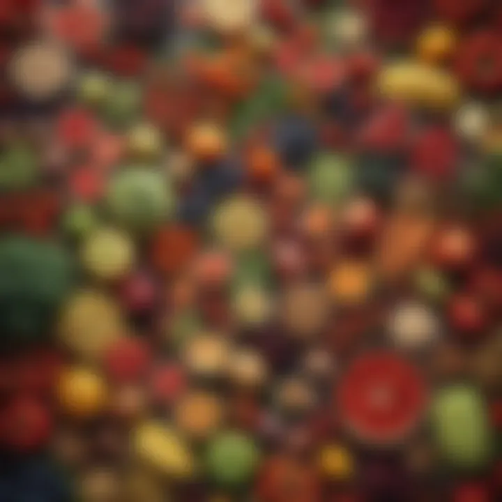 A colorful array of healthy foods