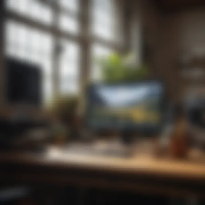 Tech workspace showcasing modern tools and equipment