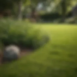 A lush green lawn in Nashville during springtime showcasing healthy grass growth