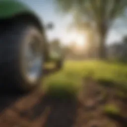 A lush green lawn in early spring with newly laid grass seed