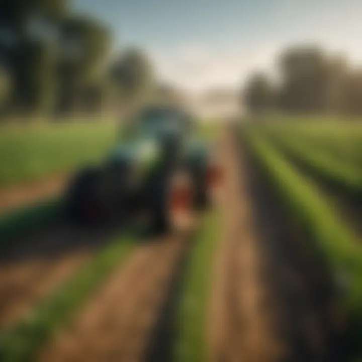 A sustainable farming practice integrating paraquat with eco-friendly methods.