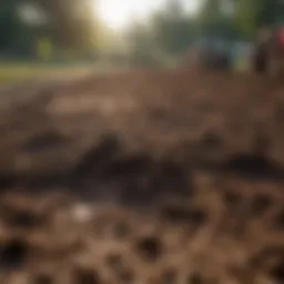 Rich, loamy soil ready for grass planting