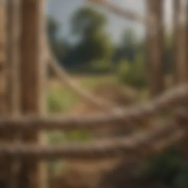 Practical Use of Ropes in Agriculture Ropes in a modern agricultural setting demonstrating practical applications