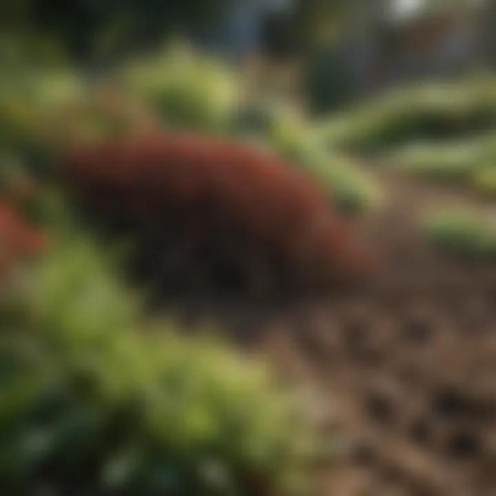 A thriving garden showcasing the benefits of mulching