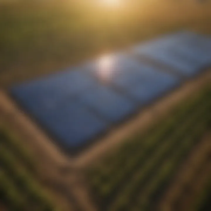 Agricultural land utilizing solar energy systems in Iowa