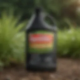 Detailed view of Spectracide Weed and Grass Killer label showcasing key ingredients