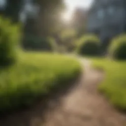 Lush lawn with healthy grass and minimal weeds