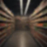 A modern grocery store showcasing organized shelves