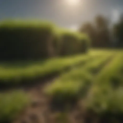 Lush green sod field in Pineville showcasing high quality