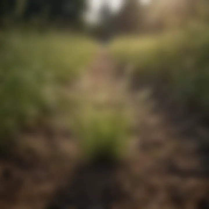 Visual representation of target weeds affected by herbicides