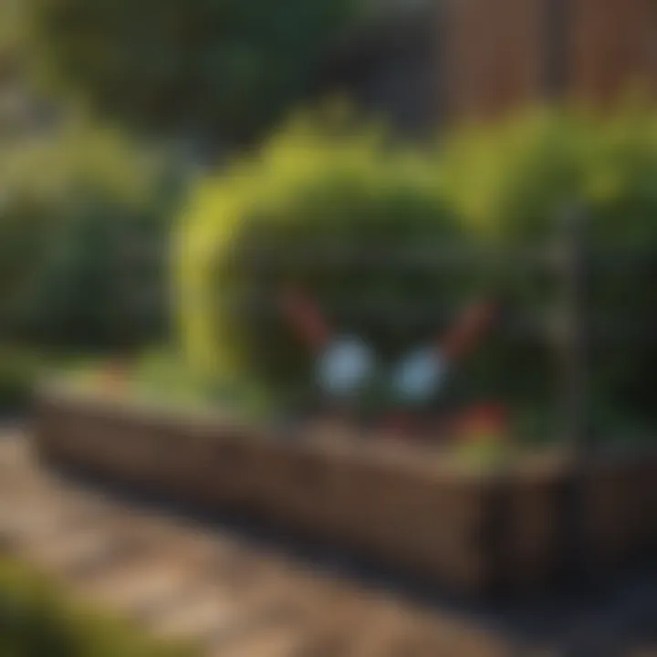 Maintenance tools for raised garden beds